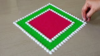 Easy And Simple Diwali Rangoli Designs  Easy Deepavali Rangoli Designs  Deepavali Kolam Designs [upl. by Nyrak409]