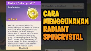 Cara Menggunakan Radiant Spincrystal  Genshin Impact Indonesia [upl. by Akienom]