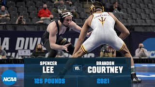 Spencer Lee vs Brandon Courtney 2021 NCAA Title 125 lbs [upl. by Claudio]