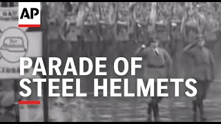 BERLIN SEES PARADE OF STEEL HELMETS  SOUND [upl. by Lambertson]