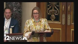 Sinema gives farewell speech [upl. by Philbert]