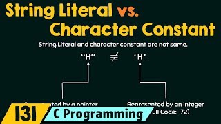 String Literal vs Character Constant [upl. by Ogait]