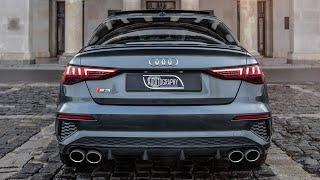 FINALLY 2021 AUDI S3 SEDAN  POPS BANGS AWESOMENESS  The new favorite in detail  The best S3 [upl. by Royal400]