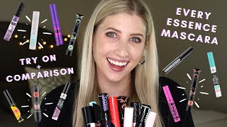 EVERY Essence MASCARA  Testing ALL 23 ESSENCE Mascaras [upl. by Ylrehc]