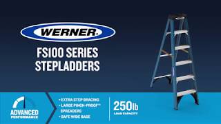 Werner Ladder  FS100 Series Fiberglass Step Ladders [upl. by Jose]