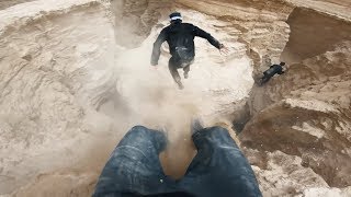 Parkour at the lowest point on Earth 🌍 [upl. by Ahsirtak]