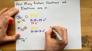 Atomic Notation How Many Protons Neutrons and Electrons are in [upl. by Akahc]