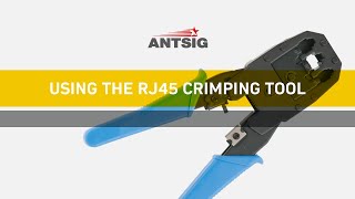 ANTSIG  How to Use an RJ45 Crimping Tool [upl. by Redmer222]