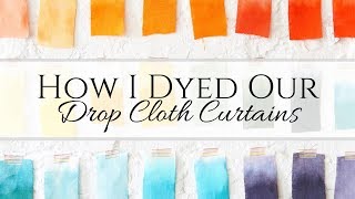 How I Dyed Our Curtains [upl. by Eitsirc]