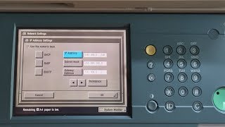 how to set IP address in Canon network copier [upl. by Yanat730]