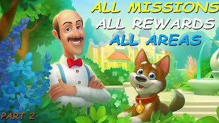 Gardenscapes  All Missions  All Rewards  All Areas Unlocked Part 2  0  Endless [upl. by Ellek]