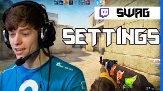 CSGO  Brax quotSwagquot  Settings [upl. by Adlesirg]