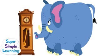 Hickory Dickory Dock  Super Simple Songs [upl. by Sucam472]