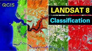 Landsat 8 Image Classification using QGIS [upl. by Aizirtap]