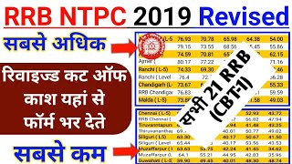 RRB NTPC 2019 CBT 1 All 21 RRB Revised Cut Off  RRB NTPC 2019 Highest to Lowest Cut Off [upl. by Astri]