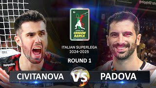 Civitanova vs Padova  Italian Volleyball SuperLega 20242025 [upl. by Eilasor820]