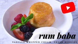 Rum Baba Recipe  Incredibly Delicious Cake [upl. by Cenac830]