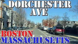 Dorchester Avenue  Boston  Massachusetts  4K Street Drive [upl. by Meuse]