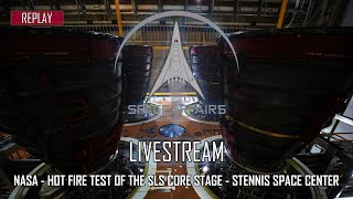 NASA  Hot Fire Test SLS Core Stage  Stennis Space Center  January 16 2021 [upl. by Ahsekad]