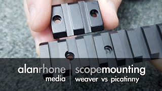 Scope Mounting  Weaver vs Picatinny [upl. by Etterraj]