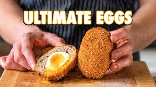 The Perfect Egg Recipe Scotch Eggs 3 Ways [upl. by Lleda]