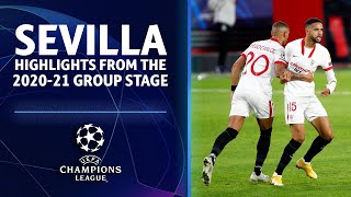 Sevilla Highlights from the 202021 Group Stage  UCL on CBS Sports [upl. by Annahsat]