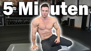 Brutales 5 Minuten Sixpack Workout für Zuhause [upl. by Itsrik676]