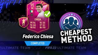 95 FUTTIES CHIESA SBCđźŤ Cheapest Method FIFA22 [upl. by Lidstone]