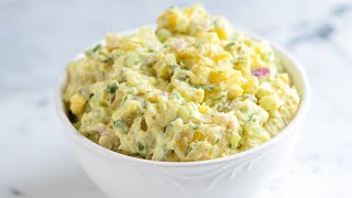 Easy Creamy Potato Salad Recipe [upl. by Vanderhoek]