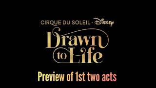 Drawn to Life from Cirque du Soleil and Disney  Sneak peek of new Disney Springs show [upl. by Stich]