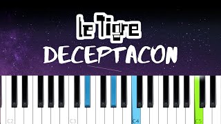 LE TIGRE  DECEPTACON Piano Tutorial [upl. by Adnamra]