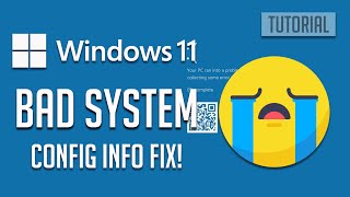 How to Fix Blue Screen BADSYSTEMCONFIGINFO in Windows 11 [upl. by Ahsinrad]