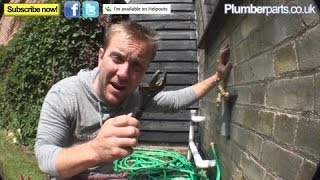 HOW TO CHANGE A FAULTY OUTSIDE TAP  Plumbing Tips [upl. by Ahtnahc826]