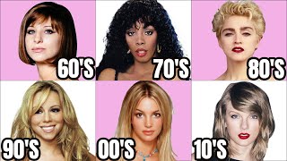 10 Most POPULAR Female Singers Of Each Decade [upl. by Oironoh]