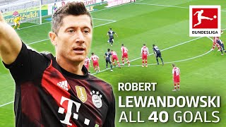 All 40 Goals of Robert Lewandowski 202021 so far [upl. by Anytsirk]