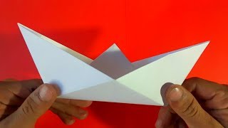 Como hacer un barco de papel  How to make a paper boat Origami [upl. by Lebbie]