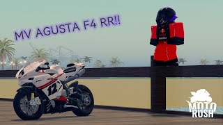 MV AGUSTA F4 RR Review  Motorush  Roblox [upl. by Eido]