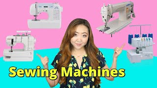 Sewing Machine Types Explained  Domestic Serger Coverstitch Embroidery [upl. by Yerhpmuh]