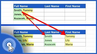 How to Separate Names in Excel [upl. by Anide]