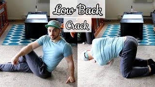 How to Crack Your LOW Back DIY Tutorial [upl. by Maxantia]