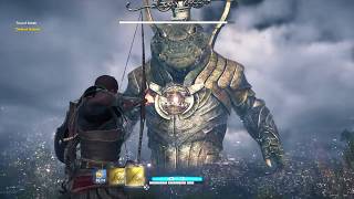 Assassins Creed Origins  SOBEK MAX Level Boss Fight TRIAL OF GODS [upl. by Ainod]