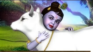 Tharangam Tharangam 3D Animation Rhymes  Krishna Songs [upl. by Rollin]