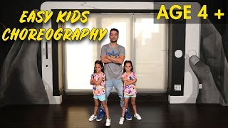 Easy Kids Choreography  Hip Hop Dance Tutorial AGES 4  MihranTV [upl. by Eirolam]