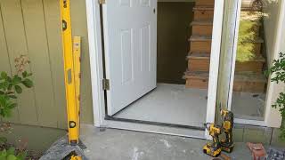 Jeld Wen Front Door Installation  Really crappy products and craftsmanship PART 1 [upl. by Pavia]