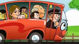 The Wheels On The Bus Go Round and Round with lyrics  Nursery Rhyme [upl. by Zeph]