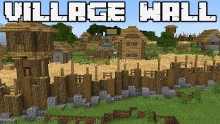 How to defend against a Pillager Raid  PLAINS VILLAGE WALL  MINECRAFT 114 [upl. by Butterworth]