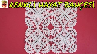 Dantel Kare Motif  Masa Örtüsü Modeli  Anlatımlı Yapılışı  Örgü Dantel Oya El İşi [upl. by Aletsirc243]