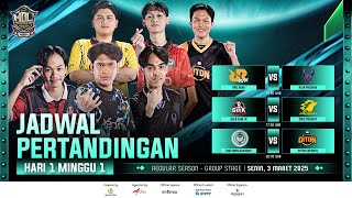 🔴LIVE  MDL ID S11  Regular Season  Minggu 1 Hari 1 [upl. by Barbur195]