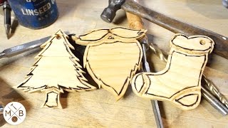 How To Make Wooden Christmas Ornaments  Modern Builds  EP 16 [upl. by Burget]