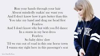 Taylor Swift  Fearless  Lyrics Songs [upl. by Elenore903]